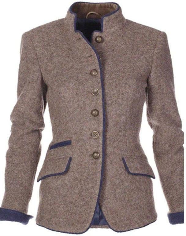 Léonie | Cardigan Élégant Avec Col Montant