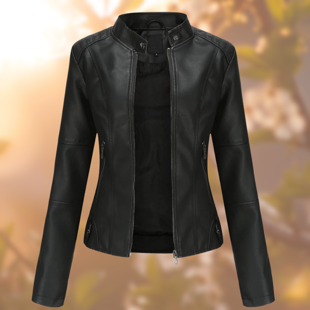 Adèle | Veste en cuir style moderne