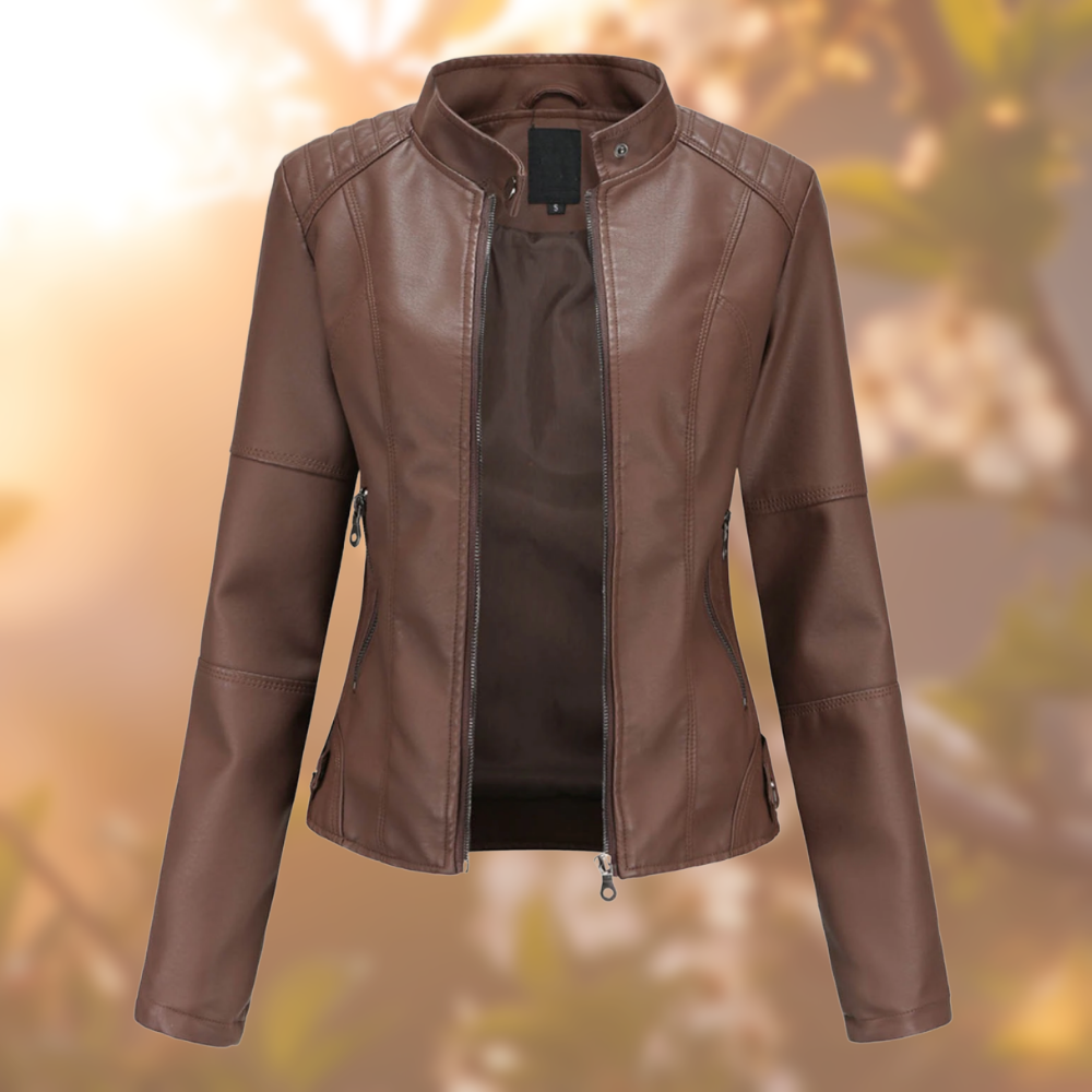 Adèle | Veste en cuir style moderne