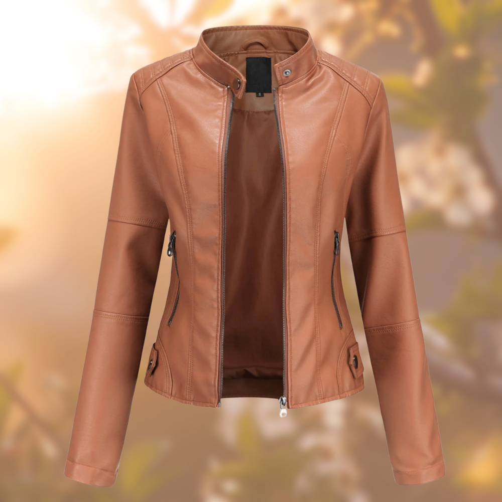 Adèle | Veste en cuir style moderne