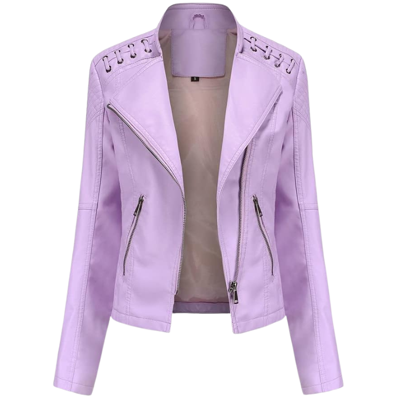 Élise | Veste classique en cuir souple