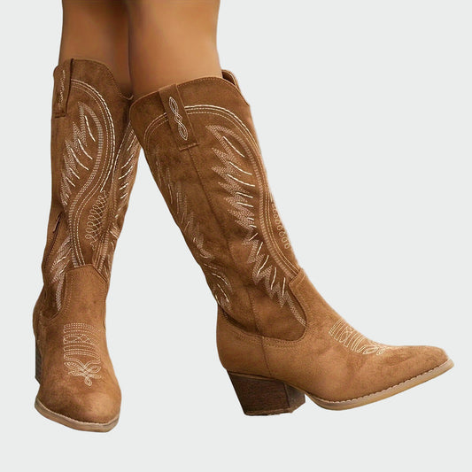 Marjolaine | Bottines western brodées à la mode