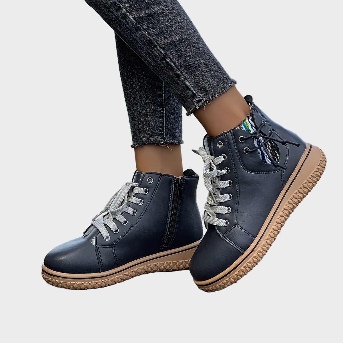 Roxane | Bottes orthopédiques en cuir jusqu’à la cheville