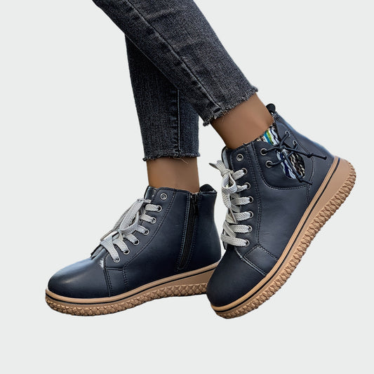 Roxane | Bottes orthopédiques en cuir jusqu’à la cheville