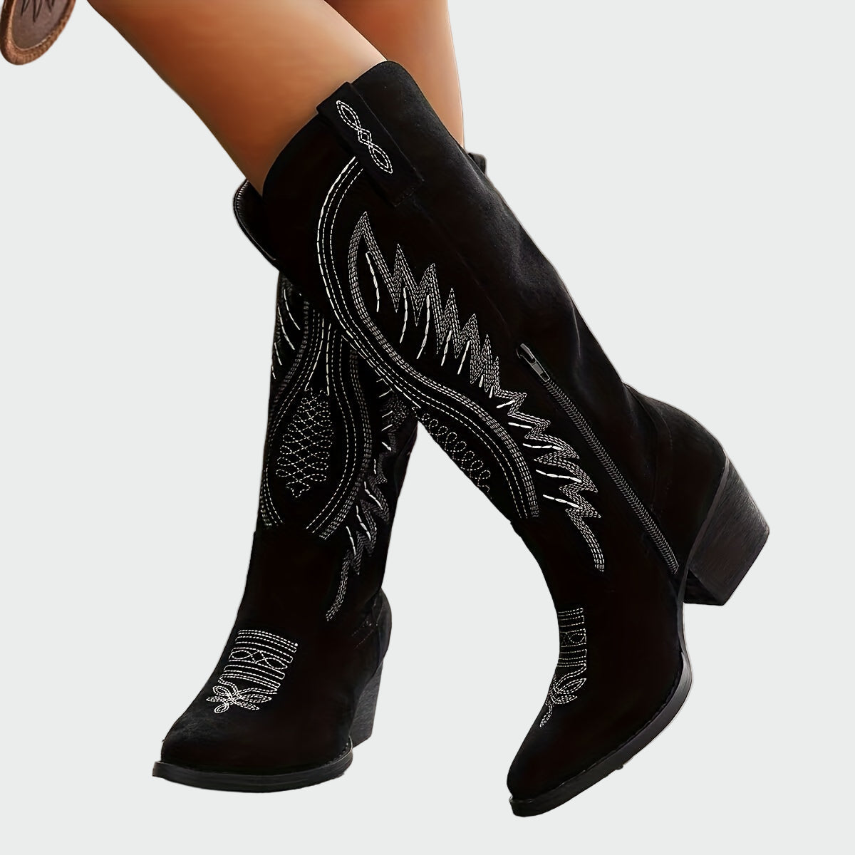 Marjolaine | Bottines western brodées à la mode