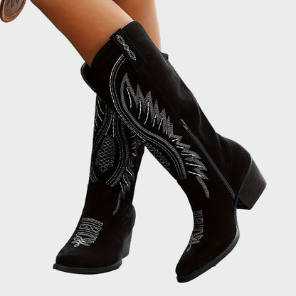 Marjolaine | Bottines western brodées à la mode