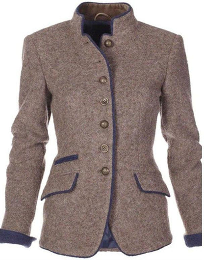 Léonie | Cardigan Élégant Avec Col Montant