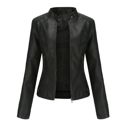 Chloé | veste en cuir lisse minimaliste