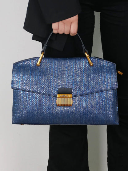 Amandine | Sac Cabas Celeste Python