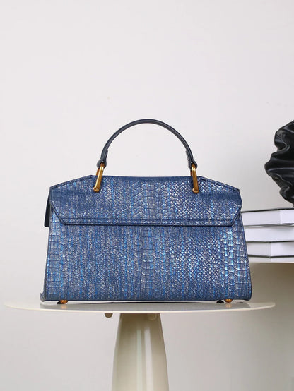 Amandine | Sac Cabas Celeste Python