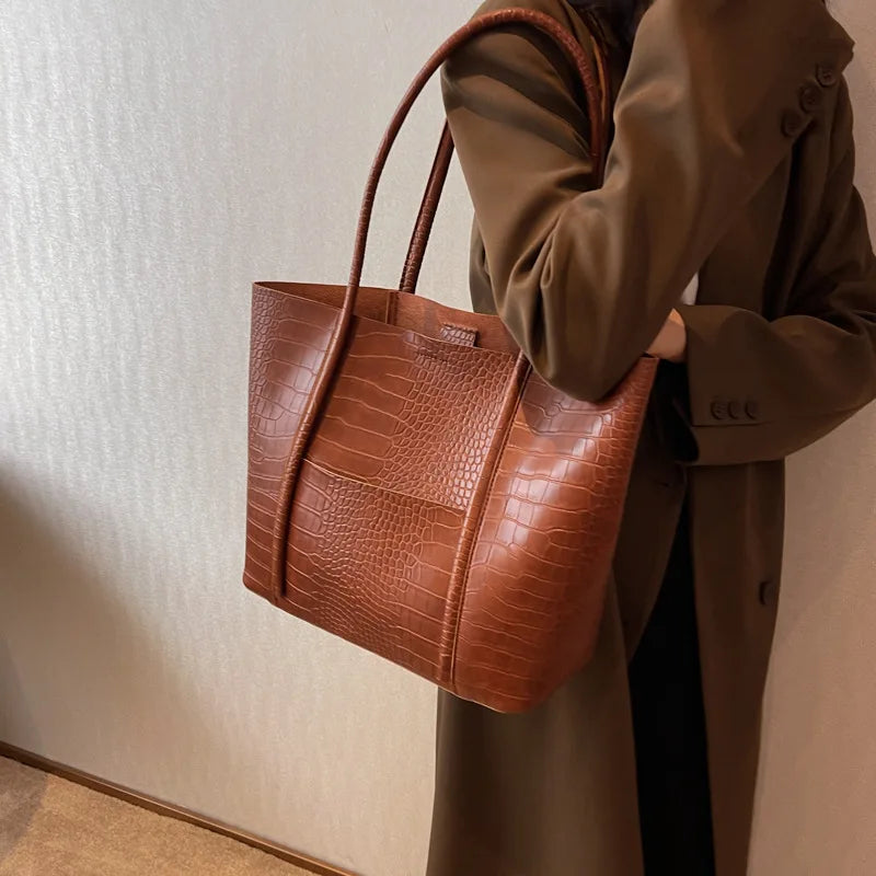 Isaline | Sac à bandoulière en cuir crocodile