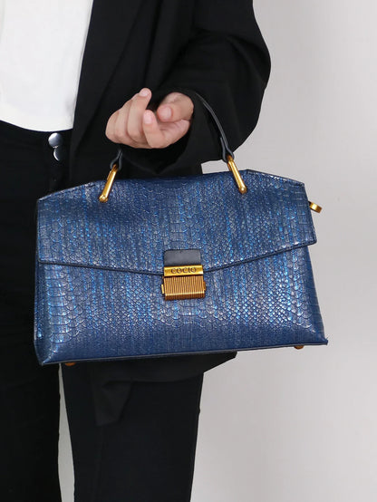 Amandine | Sac Cabas Celeste Python