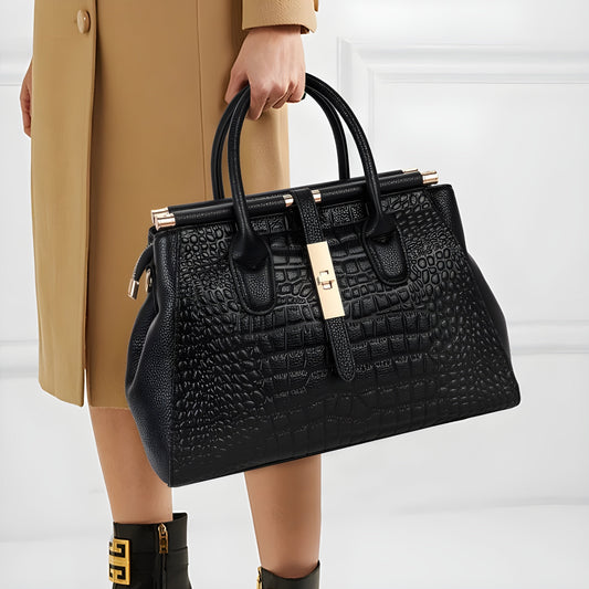 Adélaïde | Sac à Main Effet Croco