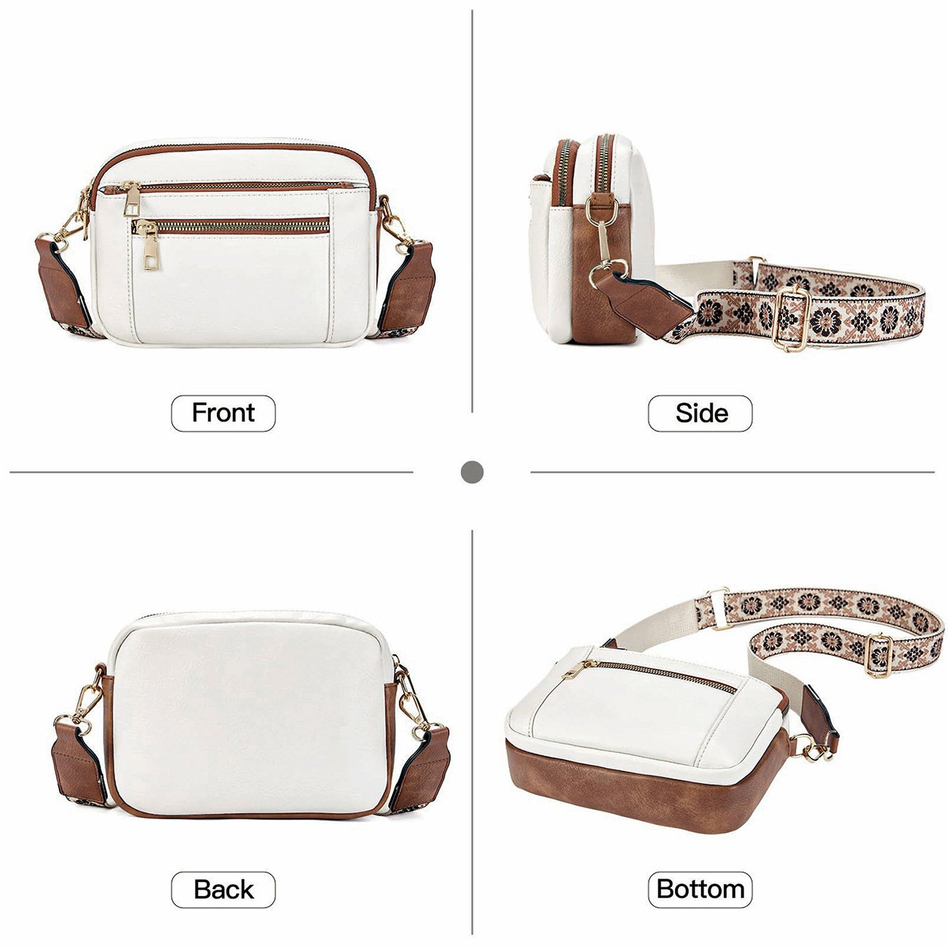 Calypso | Sac à bandoulière en cuir raffiné