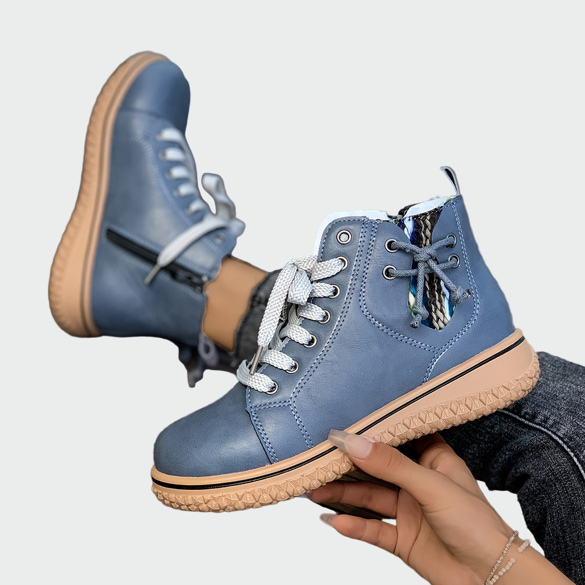 Roxane | Bottes orthopédiques en cuir jusqu’à la cheville