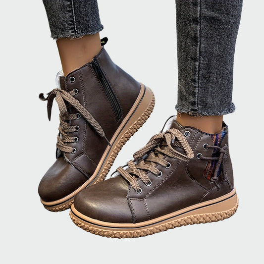 Roxane | Bottes orthopédiques en cuir jusqu’à la cheville